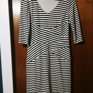NWOT Black and white Antonio Melani cocktail dress